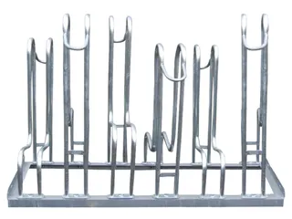Fietsenrek L 2100mm 6plaatsen Dubbelzijdig Te Schroeven Verzinkt - 1
