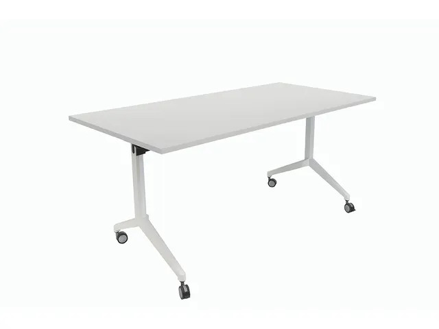 Schaffenburg Klaptafel 140x80cm Blad Krijtwit 25mm Frame Wit