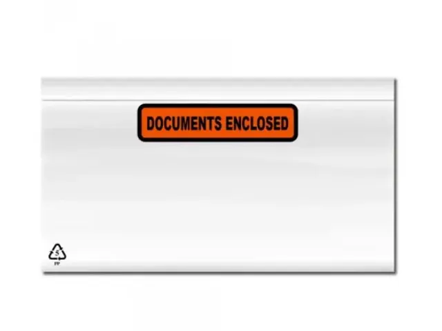 Paklijstenvelop Zelfklevend Documents enclosed C6 165x122mm 1000 Stuks