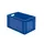 Euronorm-stapelbak 61l 320x600x400mm Wanden/bodem Gesloten Blauw