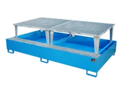 opvangbak,v. 2xIBC,opvangvol. 1000l,HxBxD 863x2650x1460mm