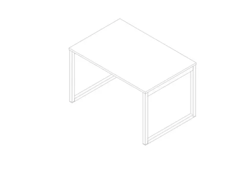 bureau,HxBxD 730x1200x800mm,blad wit,sledeframe wit