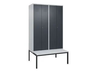 locker voor scheiding van kleding,HxBxD 2120x1200x815mm,4vak - 1