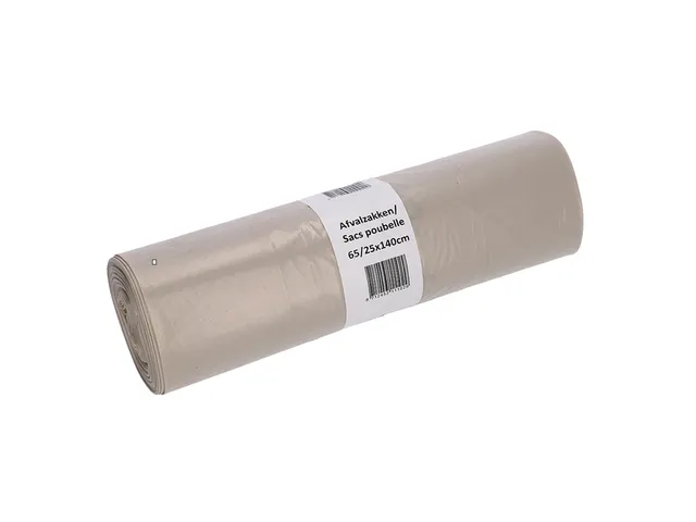 Afvalzak Cleaninq 65/25x140cm LDPE T70 240L Transparant Voordeelbundel