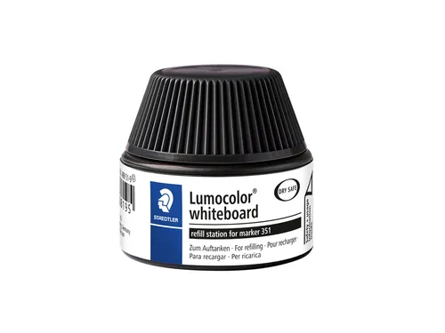 Viltstiftvulling Staedtler Lumocolor whiteboard 30ml zwart