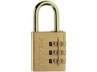 Hangslot MasterLock 630EURD combinatieslot messing 30mm - 1