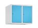 opzetkast,v. locker,2vak.,vak B 300mm,HxBxD 500x600x500mm,vleugeldeur