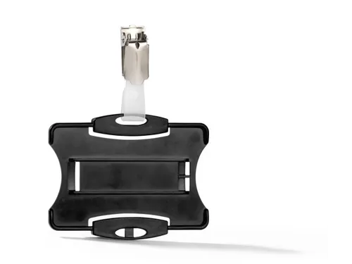 Veiligheidspashouder 85x54mm Met Clip Zwart