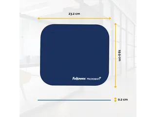 Muismat Fellowes Microban antibacterieel blauw - 3