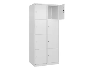 lockerkast,HxBxD 1850x800x500mm,2x4vakken,vak B 400mm,cil.-slot - 1