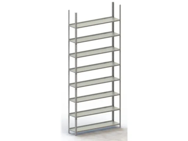 magazijnstelling,grondveld,HxBxD 2500x1254x304mm,vaklast 80kg