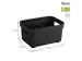 Sigma Home opbergbox 2,5L zwart - 17,7x12,8x9,3cm