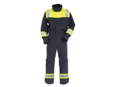 Tranemo 601081 coverall, geel/marineblauw, maat XS, per stuk