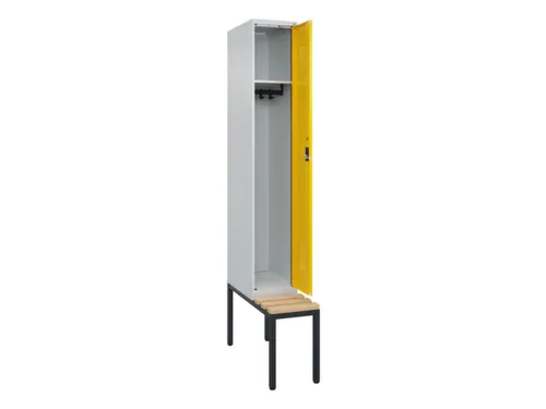 locker met bank,HxBxD 2120x300x815mm,1vak,vak B 300mm,cilinderslot