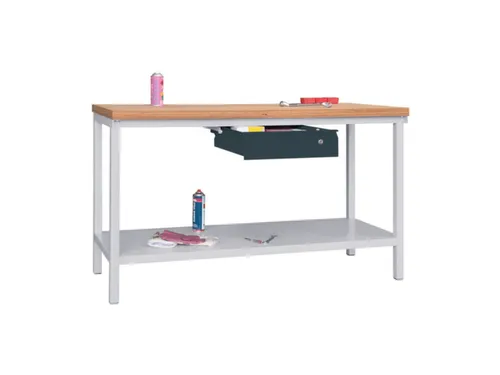 Werkbank 900x1500x700mm 1lade Frame/behuizing Ral7035 Front Ral7016