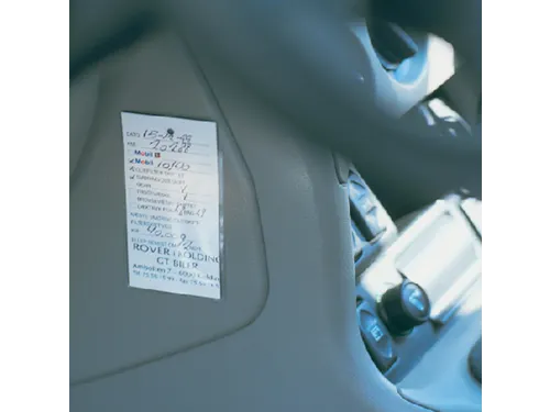 Etikethouder Djois 55x102mm zelfklevend transparant 104 stuks