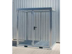 gasflessendepot,v. 45xØ 230mm fles,HxBxD 2260x2115x1570mm,m. deksel