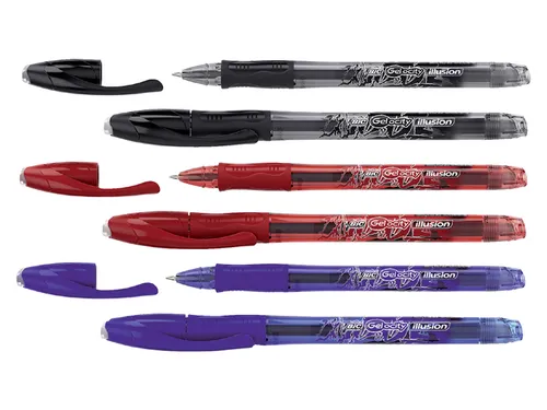 Gelschrijver Bic Gel-ocity illusion medium zwart