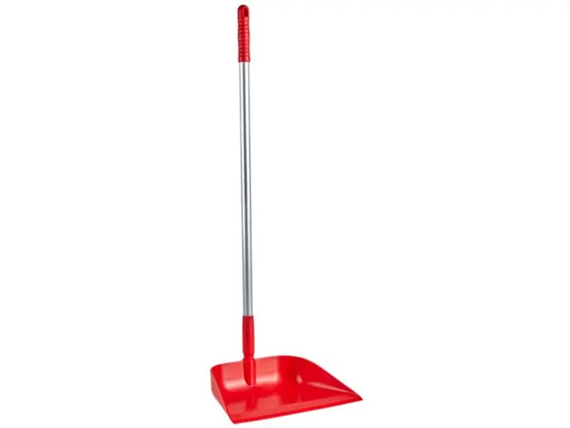 Vikan 56624 Hygiene Stofblik Met Steel 75cm Rood