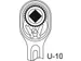 GEDORE 3293 U-10omkeerbare ratel 3/4 inch