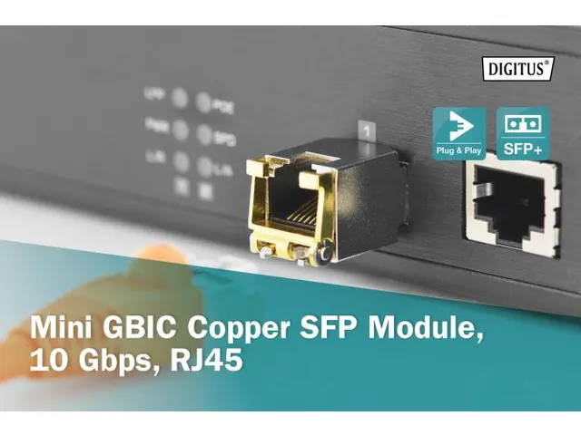 Mini GBIC koper SFP module, 10 Gbps, RJ45