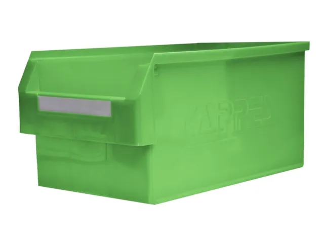 Magazijnbakken Pe Hxbxd 250X300X500/450Mm Groen