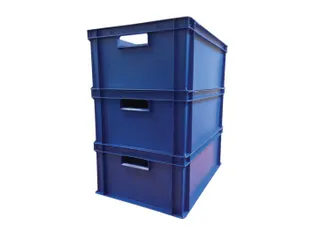 BST DetectaBox, stapelbare opbergbox 60x40x22cm blauw - 1
