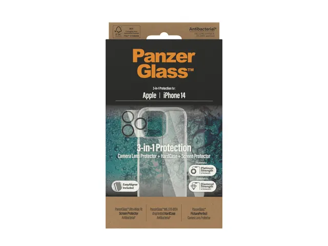 PanzerGlass 3-in-1 Bundle iPhone 14, Apple, Apple - iPhone 14, Appl
