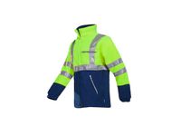 Fleecejack Kingley Geel/marine, Maat EEL