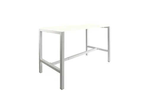 Domino Basic statafel 120x80cm 110cm Krijtwit 25mm Alu