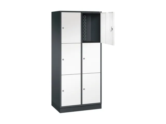 grootvolume-lockersysteem,HxBxD 1950x820x500mm,2x3vakken,cil.-slot