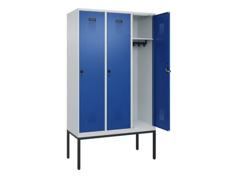 locker,HxBxD 2120x1200x500mm,3vak,vak B 400mm,draaigrendel