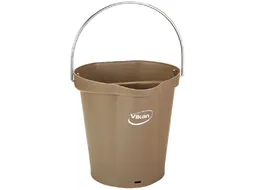 Hygiene 5688-66 emmer, 6 liter bruin, maatverdeling en schenktuit