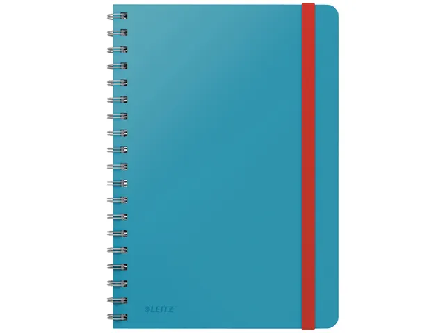 Notitieboek Leitz Cosy B5 lijn spiraal blauw