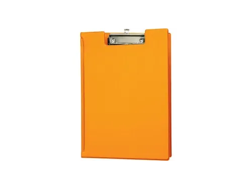 Klembordmap MAUL A4 staand met penlus PVC neon oranje