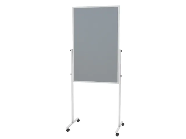 Tableau d'information mobile MAULsolid feutrine gris/tableau blanc 150