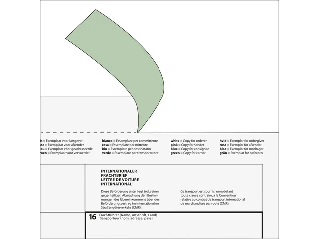 Vrachtbrief CMR Internationaal Sigel A4, 50 x 4blad