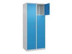lockerkast,HxBxD 1850x800x500mm,2x4vakken,vak B 400mm,cil.-slot