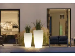 plantenzuil,rond,PE,translucent,HxØ 900x510mm,35l,m. verlichting