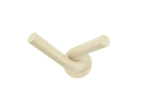 Wandkapstok 2 haken Beige
