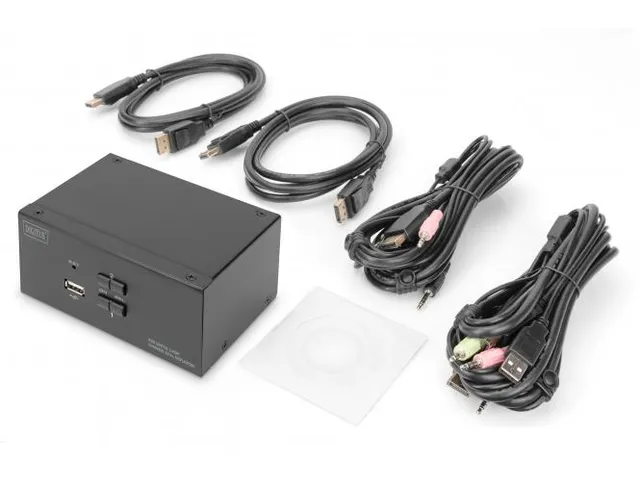 KVM-switch 2 poorten dubbel scherm 4K@60fp DisplayPort