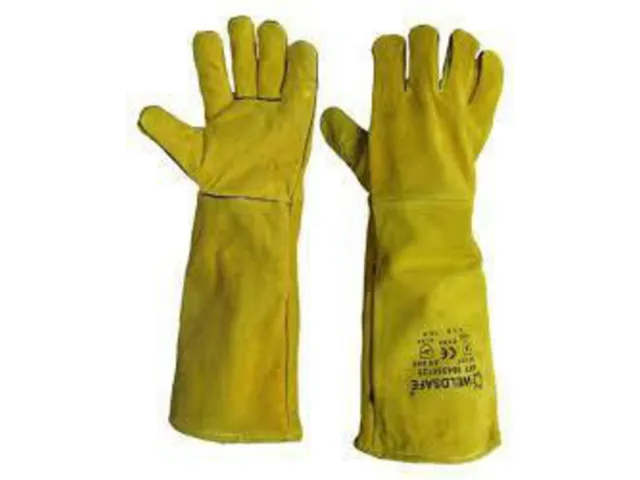 Weldsafe 728 lashandschoenen, geel, maat 10,5, per 12 paar