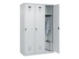 locker,HxBxD 1850x1200x500mm,3vak,vak B 400mm,draaigrendel