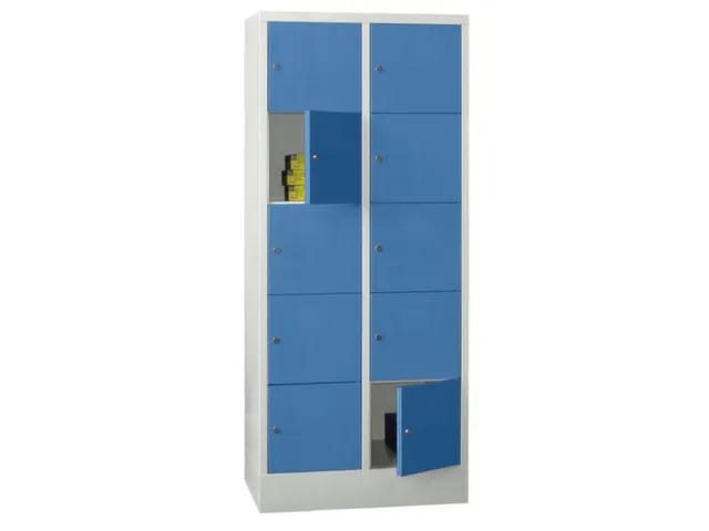 armoire multicases,HxlxP 1850x800x500mm,RAL7035,face avant RAL5012
