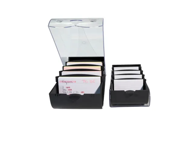 Steekkaartenbak BUNN YBOX A8 zwart/krist.