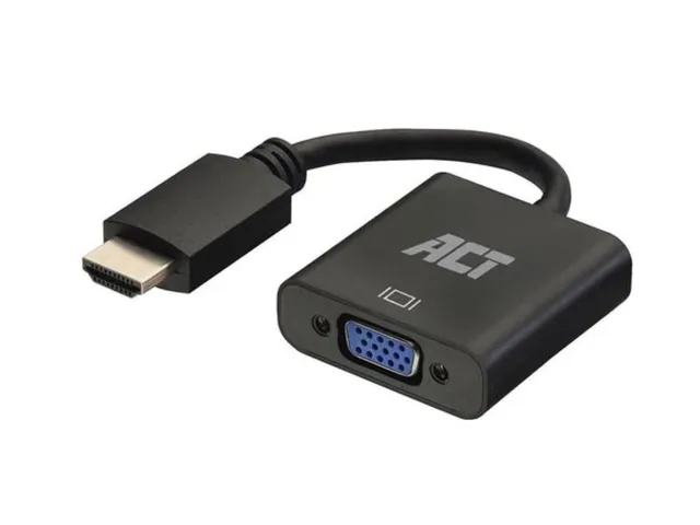 Câble Adaptateur Hdmi mâle Vers VGA Femelle, Avec Audio - 0.15m