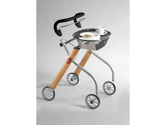 Déambulateur d'intérieur hêtre/argent Let's Go indoor pliable