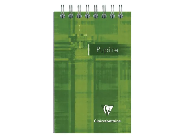 Bloc-notes à spirale Clairefontaine Puptire 75x120mm ligné