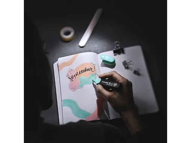Markeerstift Schneider Job pastel kleur ass. etui a 4st.