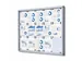 Vitrinekast Mededelingenbord Fire-proof schuifdeuren 15xA4